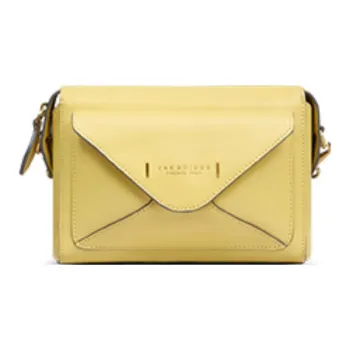 THE BRIDGE Cow Leather Crossbody Bag, Shoulder Bag Women's Banana Yellow
