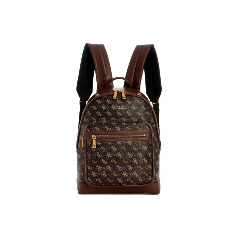 GUESS Keith Collaboration Artificial Leather Backpack Men's Brown-2