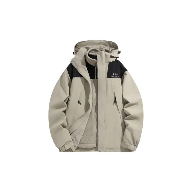 Feiyue Water-Resistant Windproof Warm Water-Repellent Windbreaker Jacket Unisex-12