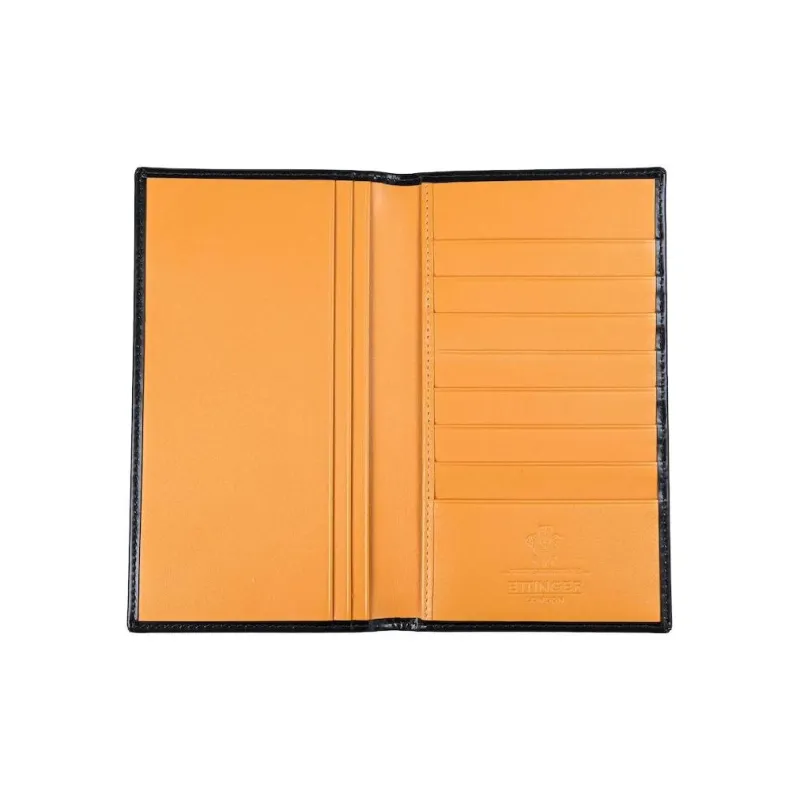 ETTINGER Leather Wallet Men's Black & Yellow-1