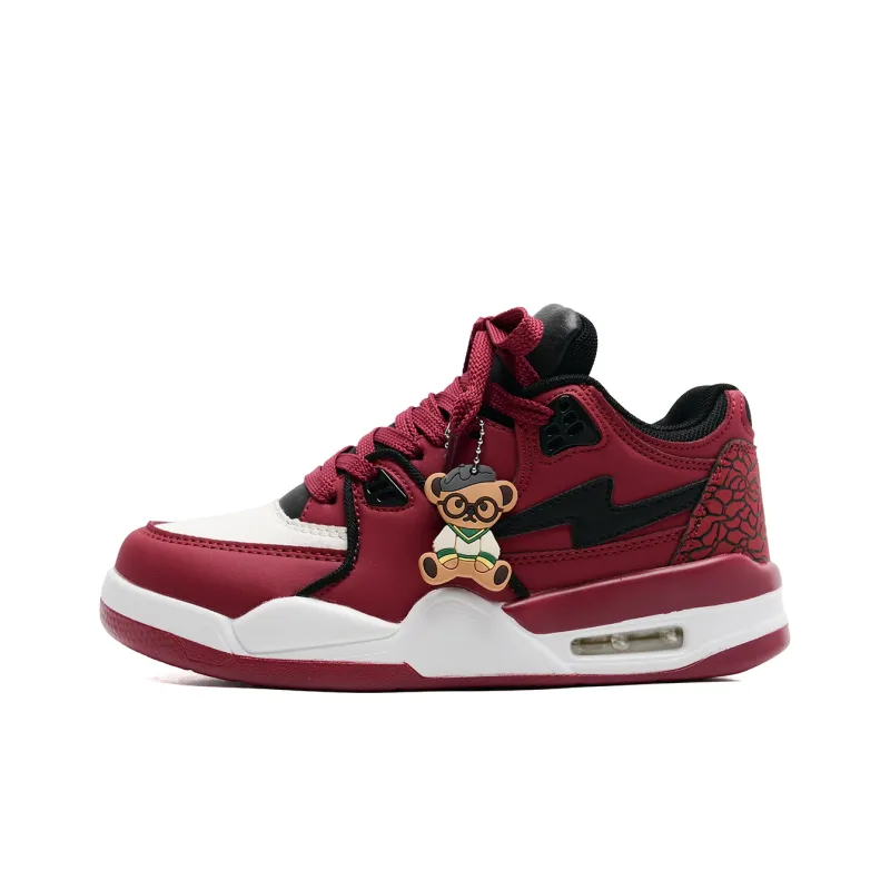 Teddy Bear Collection Coverage Slip Resistant, Abrasion Resistant, Breathable Low Top Skateboard Shoes Unisex-1