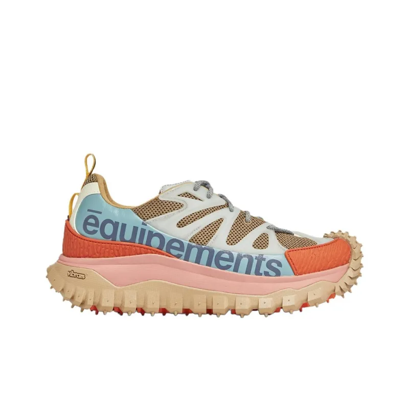 Moncler Trailgrip Amoeba Low Top Casual Shoes Men's Orange Pink-1