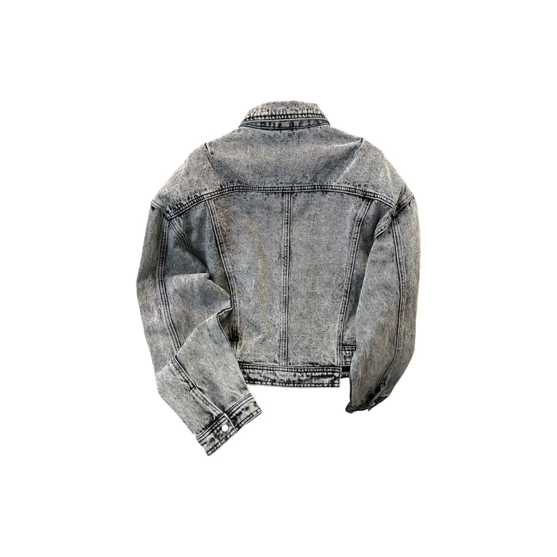GY.VG Denim Jackets Unisex Gray-1