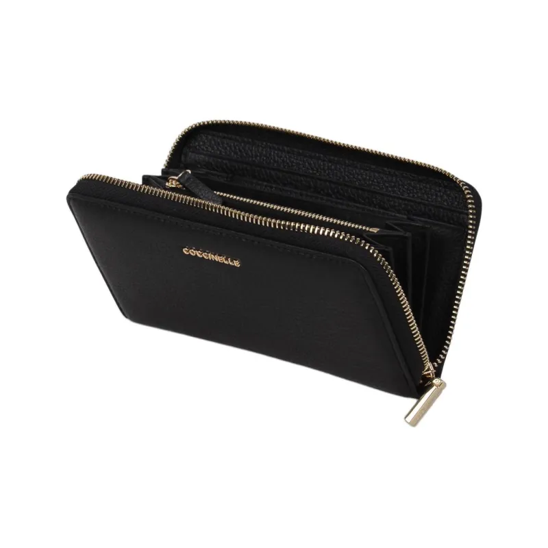 COCCINELLE Logo Lettering Zipped Wallet-4