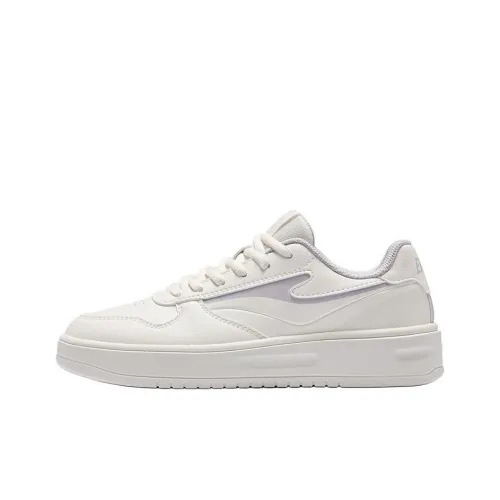 Erke Celestial Authority Non slip Lightweight Low Top Skateboard Shoes Women's White Purple
