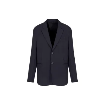 EMPORIO ARMANI Travel Essentials Stretch nylon Single breasted Blazer