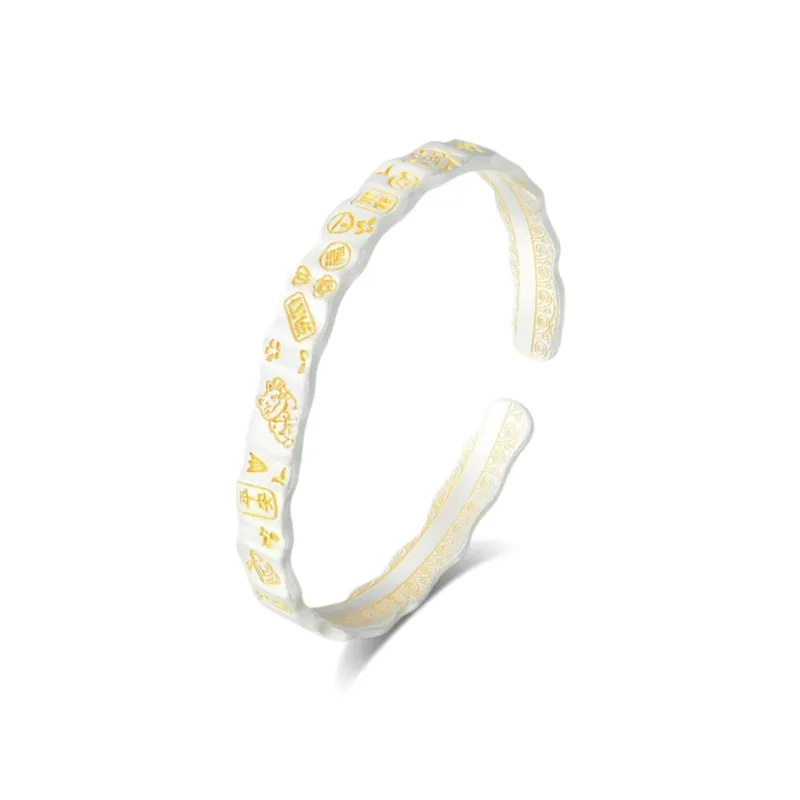 MISS TOOYA S999 Fine Silver Bangles Women's-0