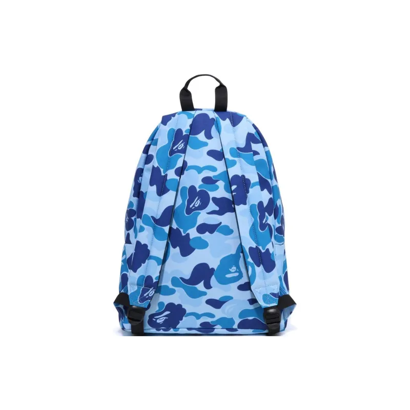 A BATHING APE Polyester Backpack Unisex Camouflage Blue-2