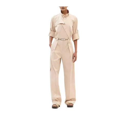 HERMES Jumpsuits Women's Beige