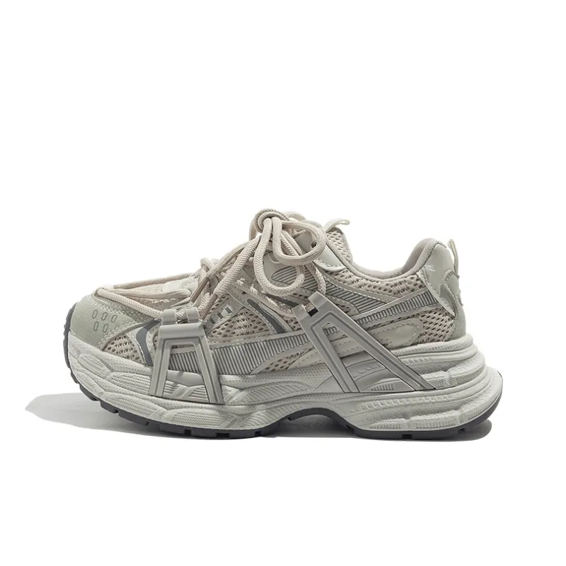 BEIER Platform Comfortable, Classic And Versatile Anti Slip Wear Resistant Low Top Chunky Sneakers Women's-5
