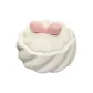 Ceramic Milk White Ashtray+Pink Bowknot+Ceramic Lid