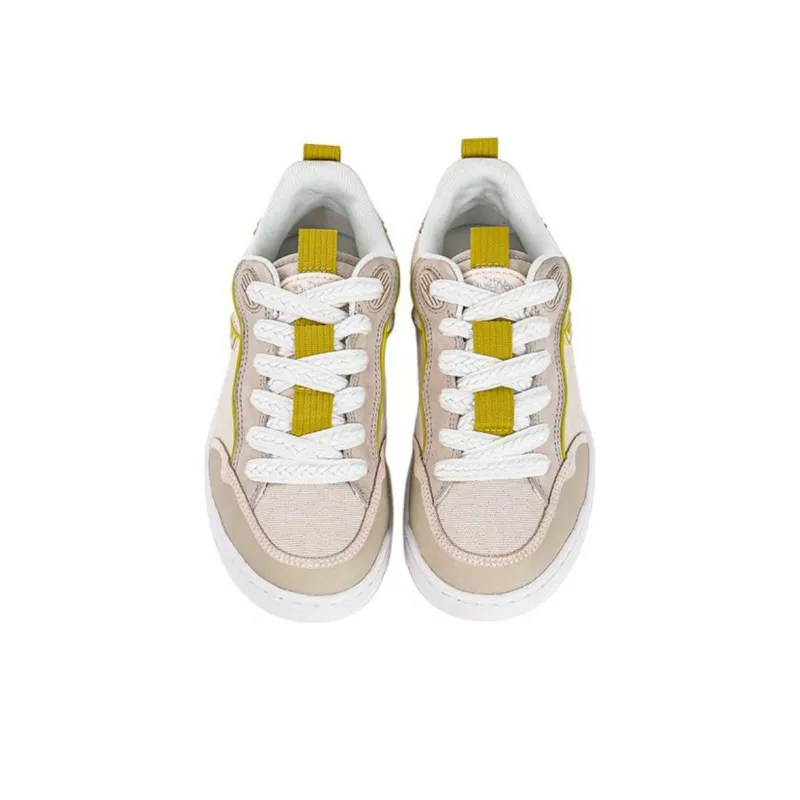 COACH Low Top Skateboard Shoes Women's Beige-3