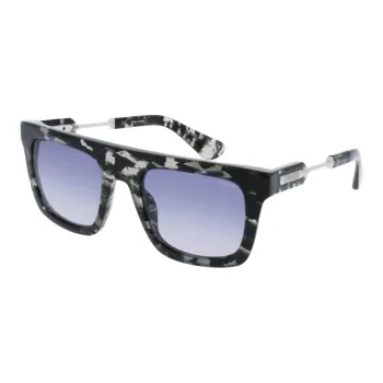 Police Acetate, Plastic, Metal Rectangular Sunglasses Men's Tortoiseshell