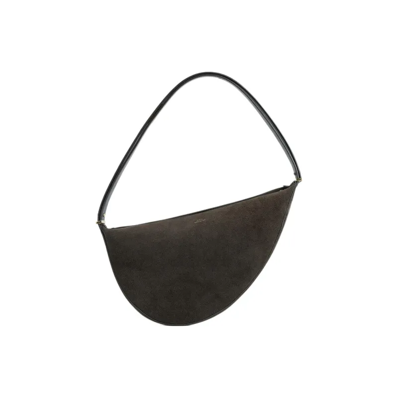 TOTEME Suede Scooped Sling Shoulder Bag-0