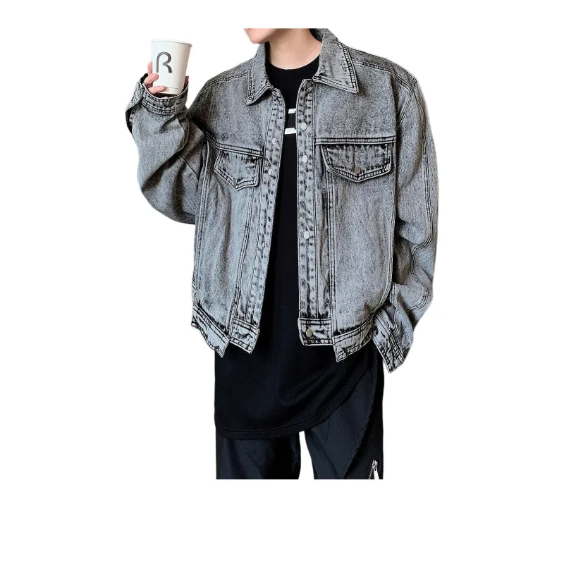 GY.VG Denim Jackets Unisex Gray-2