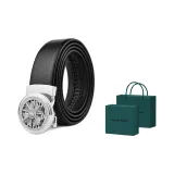 Black with Silver Buckle Box
