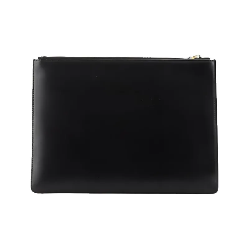 FERRAGAMO Cow Leather Clutch Women's Black-2