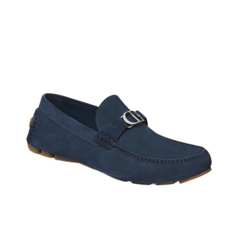 DIOR Odéon Loafers Men Blue-2