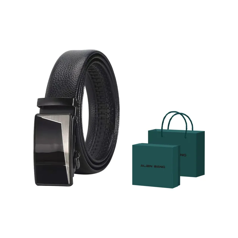ALIEN BANG Youth And Middle-Aged Automatic Buckle Cow Leather Men's-1