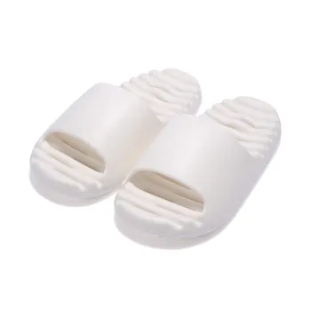 ECAC Women's Bathroom Slippers Indoor Home Summer Use Bathing Slip Resistant Quick Dry Soft Sole Slippers For Men