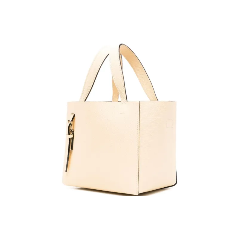 Valextra Leather One Shoulder Handbags Mini Women's Elegant Yellow-1