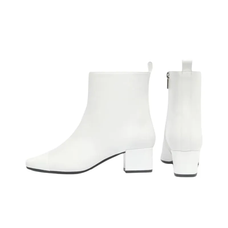 Carel Ankle Boots 4cm Women's White-3