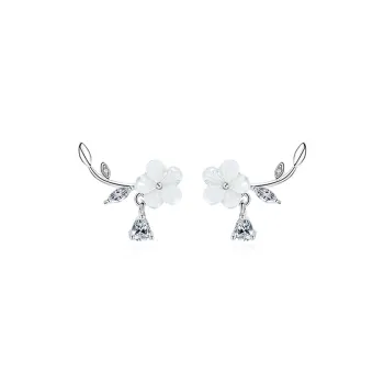 D.K.X S925 Silver Stud Earrings Women's