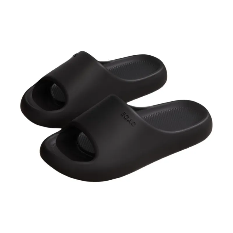 ECAC Men's Summer Indoor Home Squashy And Bouncy Feeling Bathroom Slip Resistant Platform Eva Slippers For Men-4