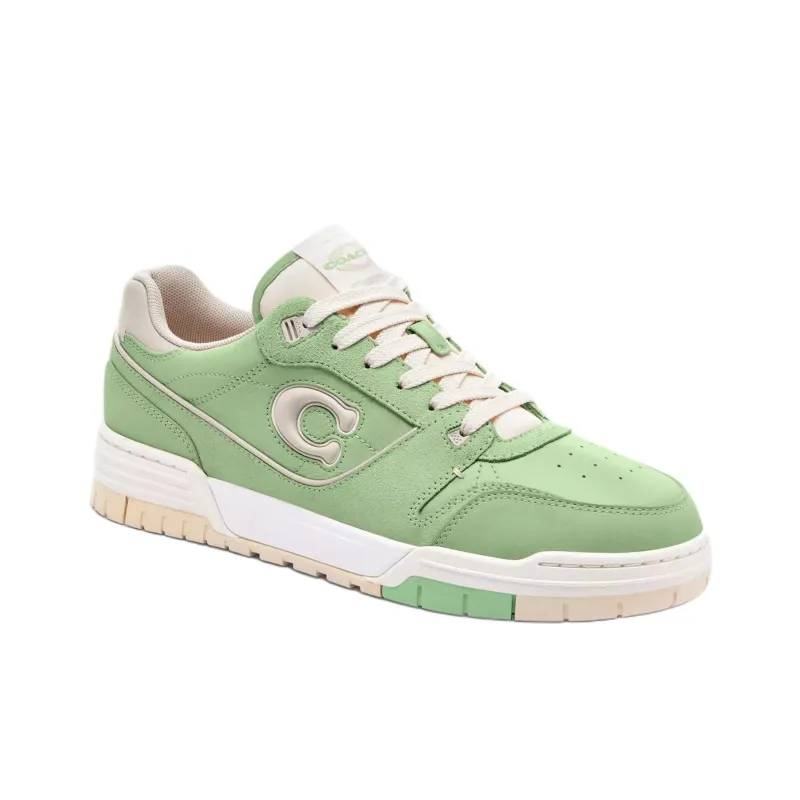 COACH Soho Low-Top Skateboard Shoes Women's Green-1