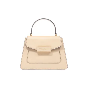 THE BRIDGE Cow Leather Shoulder Bag, Crossbody Bag, Handbag Women's Butter & Gold
