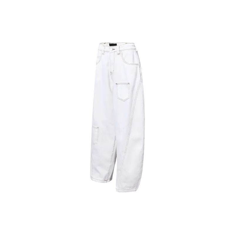VINMUK Jeans Unisex White-2
