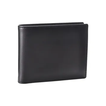 ETTINGER Calfskin Wallet Men's Black