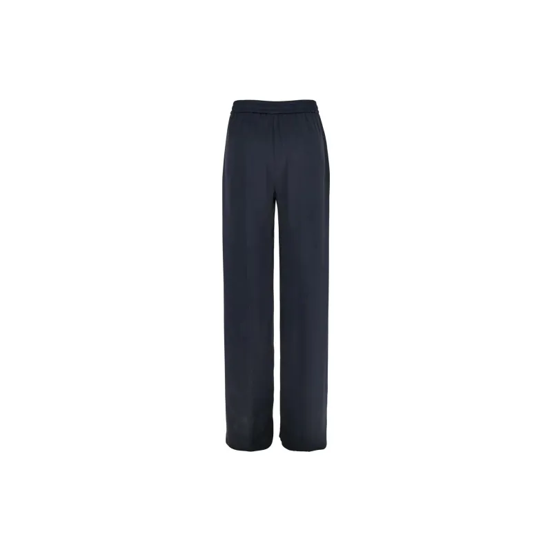 HERNO Wide Leg Satin Trousers-1