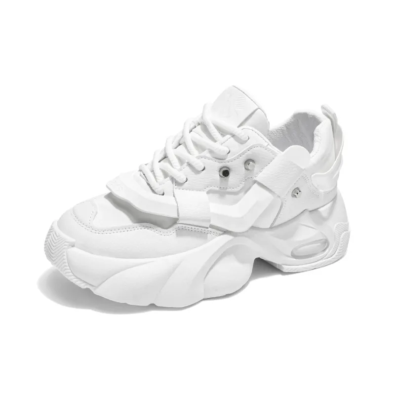 JANECO Anti Slip Wear Resistant Low Top Chunky Sneakers Men's-2