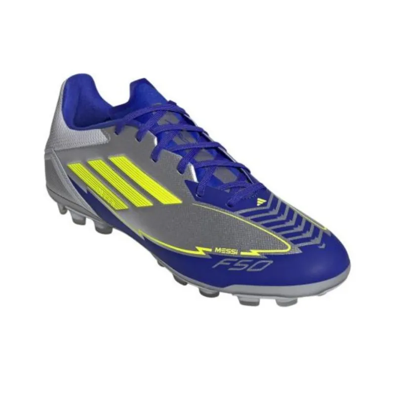 Adidas F50 ELITE AG Rubber Short Studs Anti-Slip Wear-Resistant Soccer Shoes Men's Silver Yellow-2