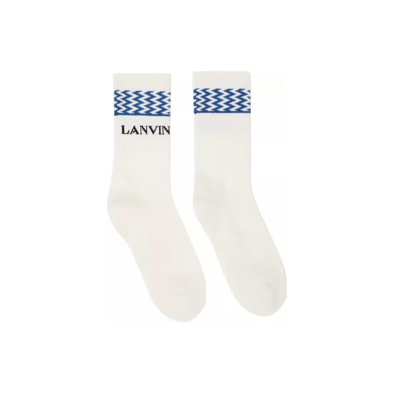 Lanvin Logo Intarsia Socks-1
