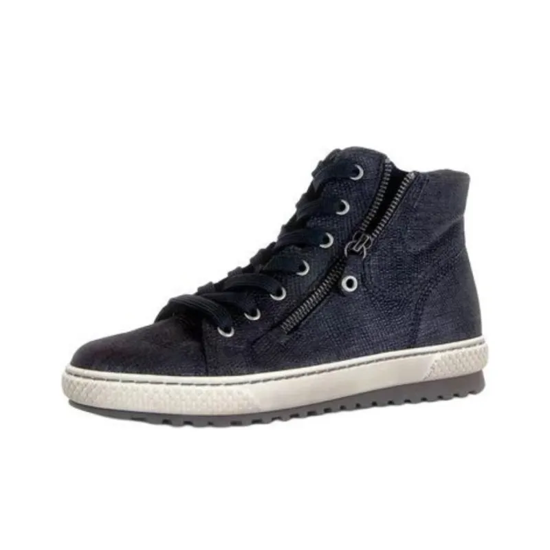 Gabor Fashion High Top Casual Shoes Women's Marine Blue-1