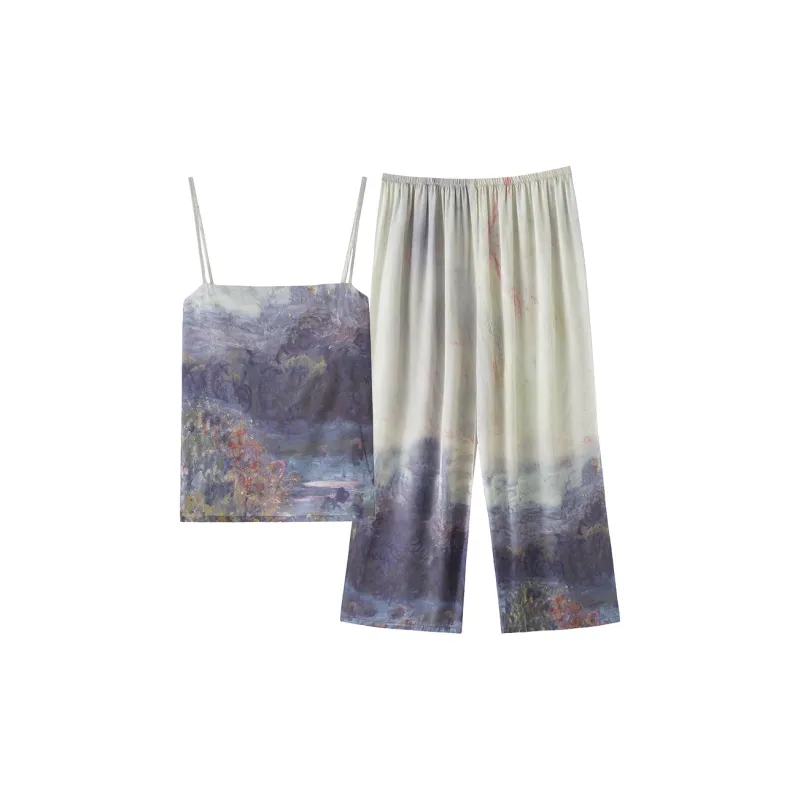 Qin Jing Pajama Set Women's Painted-0