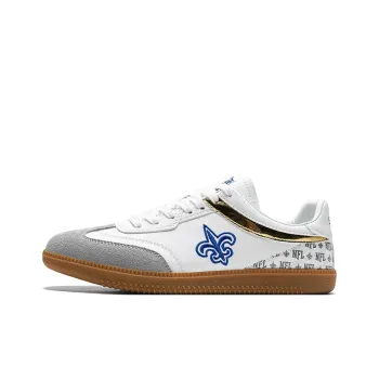 NFL Training Classic New Orleans Saints Low Top Skateboard Shoes Unisex White Blue