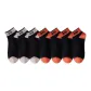 3 Pack Black Khaki+4 Pairs Black Orange