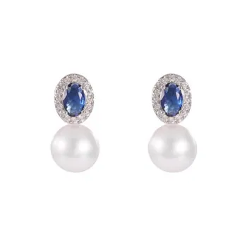 Love Pearl Stud Earrings Women's