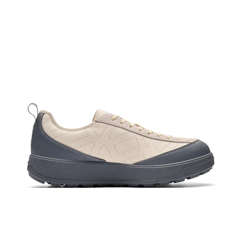 Kappa Keeper Anti Slip Wear Resistant Low Top Skateboard Shoes Unisex White Gray-1
