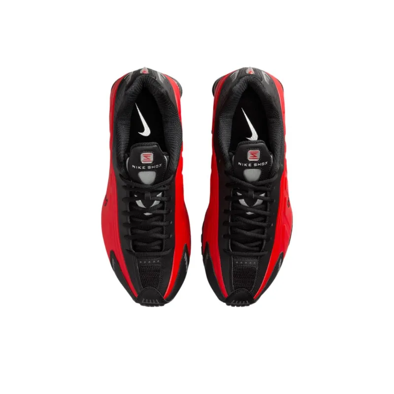 Nike Shox R4 University Red Black Metallic Silver-3
