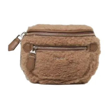 MaxMara Camel Hair Fanny Pack Women's Brown