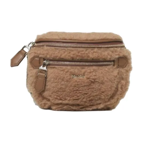 MaxMara Camel Hair Fanny Pack Women's Brown