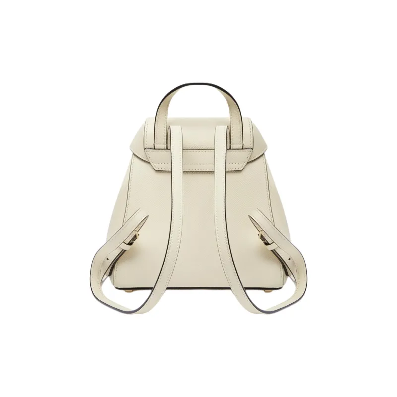 Valextra Soft Sheepskin Backpack Mini Unisex White-2