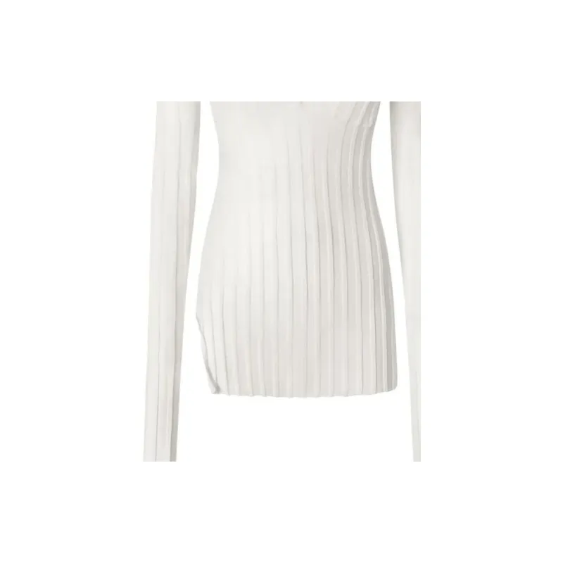 PINKO Ribbed knit Polo Shirt-2