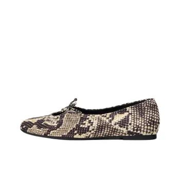 ZARA Casual Single Shoes 1cm Women's Snakeskin Print