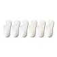 3 White+3 Beige[6 Pack]