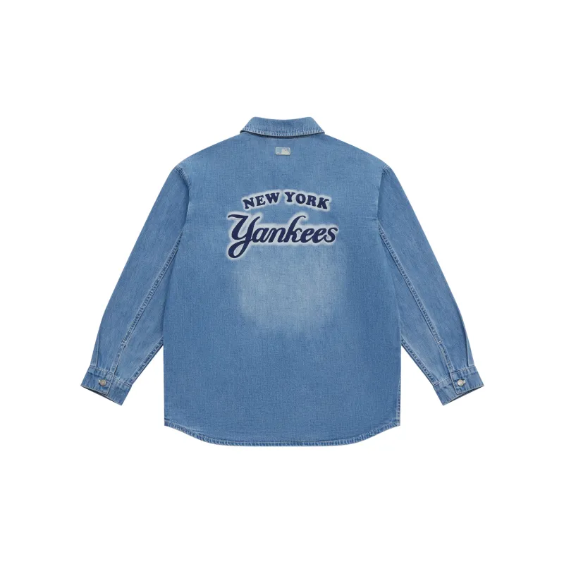 MLB New York Yankees Shirt Unisex Light Blue-1